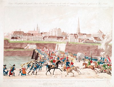 Den franska arméns triumferande intåg i Wien, 13 november av Unknown artist