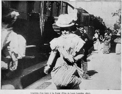 Ankomsten av ett tåg till stationen La Ciotat (första offentliga film av Louis Lumière (en av bröderna Lumiere) av Unknown artist