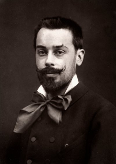 Konstnären Jean Geoffroy porträtterade med anledning av Salongen i Paris 1883 av Unknown