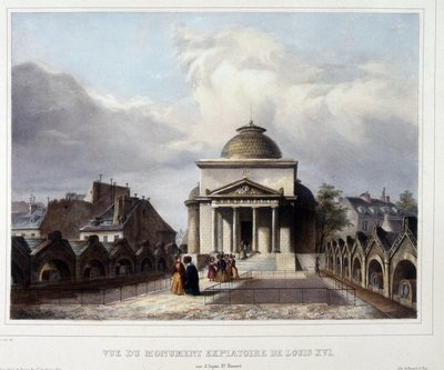 Ludvig XVI:s försoningskapell i Paris av Unknown artist