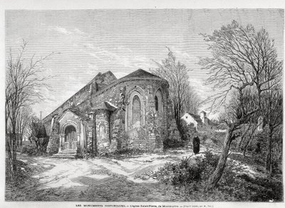 Kyrkan Saint Pierre de Montmartre - i "" Den illustrerade världen"" från 1873-04-05 av Unknown artist