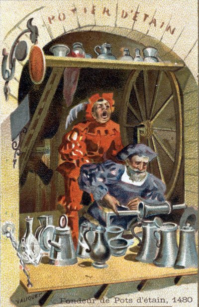 Plåtsmältarens hantverk 1480. av Unknown artist