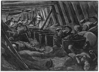 Katastrofen i Saint-Etienne den 3 juli av Unknown artist