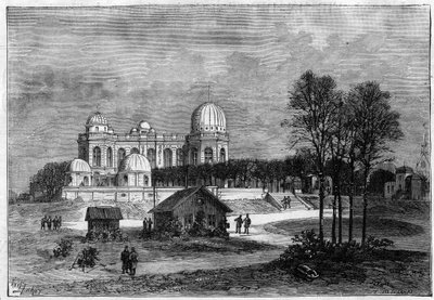 Utbyggnaden av Parisobservatoriet 1883 av Unknown artist