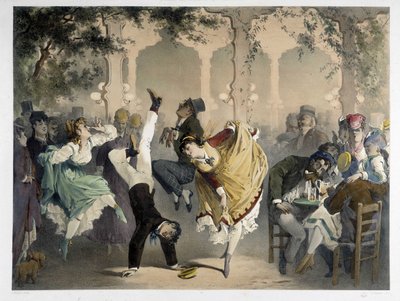 Gallret vid Bullier, cirka 1860 av Unknown artist