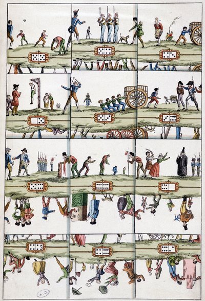 Den illustrerade dominokartan - Arts Déco, n.d. av Unknown artist