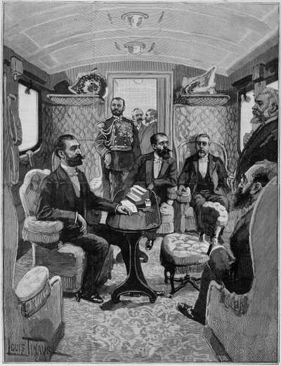 President Carnots resa 1890. av Unknown artist