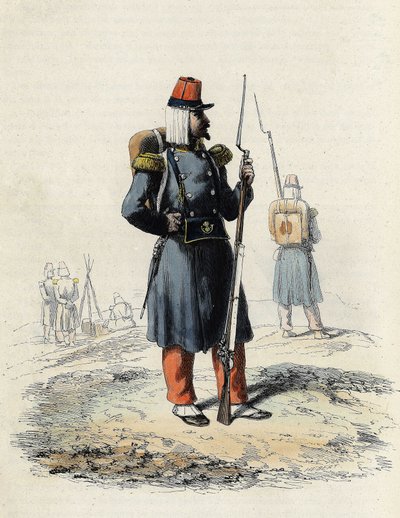 Den franska arméns lätta infanteri under expeditionen av Alger 1830, I "" L
