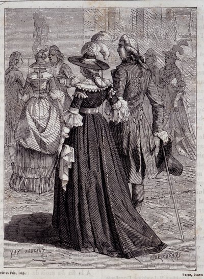Blixthatten från damerna i Paris 1778 - i "" Vetenskapens underverk"" av Louis Figuier av Unknown artist