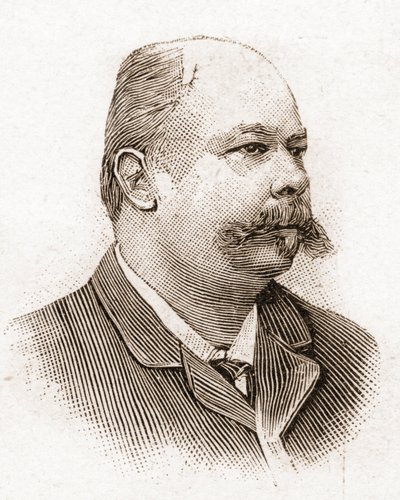 Medlemmarna av Academy Francaise 1895: porträtt av Henri (Henry) Meilhac (1831-1897), fransk dramatiker. av Unknown artist