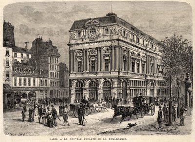 Den nya renässansteatern i Paris 1873. av Unknown artist