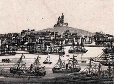Den gamla hamnen i Marseille i "Världen illustrerar 168 vyer"" Odaterad (slutet av 1800-talet) av Unknown artist