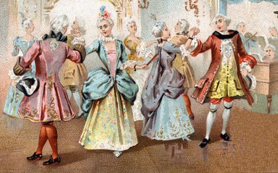Pavanen under Ludvig XV. av Unknown artist