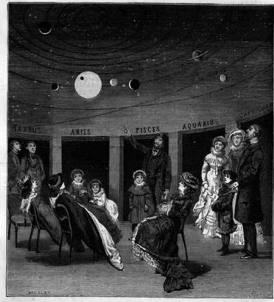 Planeten av N. Perini, italiensk astronom. Gravyr i "La Nature: granskning av vetenskaperna och deras tillämpningar på konst och industri"" av 12 juni 1880. av Unknown artist