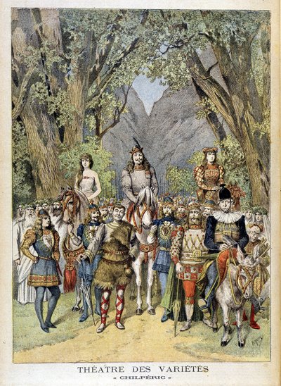 Pjäsen "" Chilperic"" på teatern Variety i Paris. av Unknown artist
