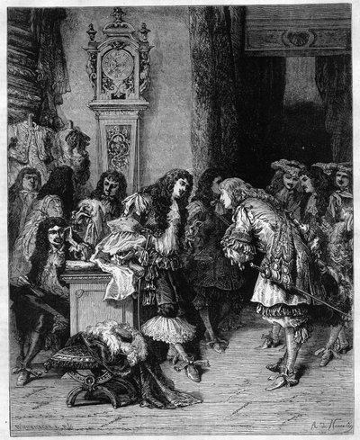 Dramatikern Moliere (Jean Baptiste (Jean-Baptiste) Poquelin av Unknown artist