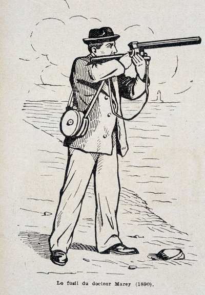 Dr. Etienne Jules (Etienne-Jules) Mareys gevär (1890) av Unknown artist