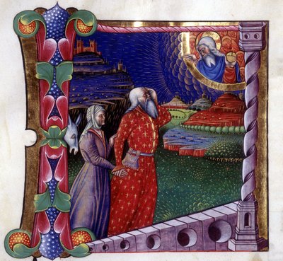 Noas offer. Antifonarium från 1400-talet. Biblioteca de Lodi av Unknown artist