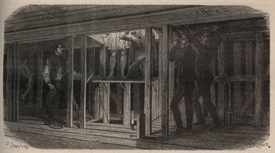 Teatertricks - svälja - gravyr av 1875 av Unknown artist