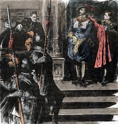 Trettioåriga kriget: Hertigen av Friedland går i pension från armén - Trettioåriga kriget (1618-1648): Albrecht (Albert) von Wallenstein (Waldstein) (1583-1634) drar sig tillbaka från ämbetet i spetsen för armén, 24 januari av Unknown artist