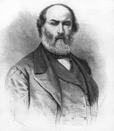 Théodore Rousseau (1812-1867), fransk målare. av Unknown artist