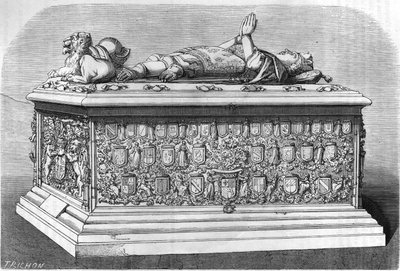 Grav av Karl den temerära hertigen av Bourgogne (1433-1477). av Unknown artist
