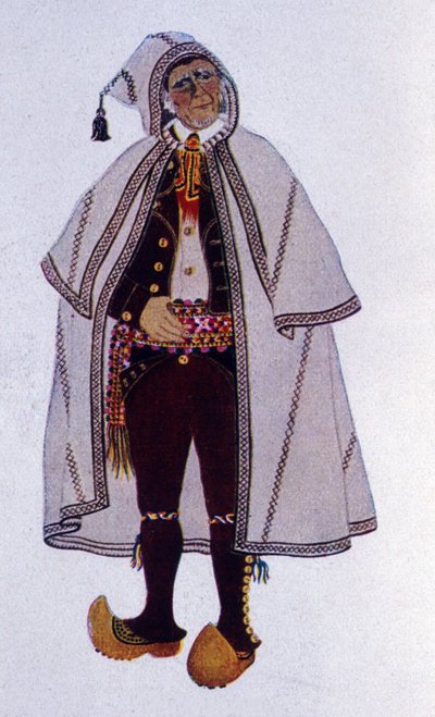 Traditionell herdedräkt av Labassere, Bearn av Unknown artist