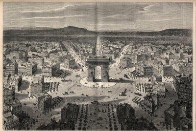 Förvandlingar av Paris under det andra imperiet, Haussmann Paris: allmän bild av rondellen på Place de l