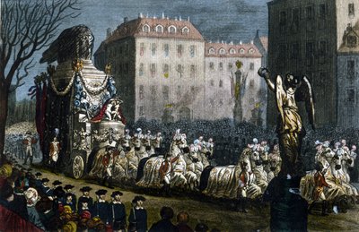 Transport av askan från Napoleon I (1769-1821) till Courbevoie (Hauts-de-Seine), 15 december av Unknown artist