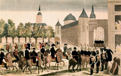 Triumferande intåg av Napoleons trupper i Madrid, 4 december 1808 av Unknown artist