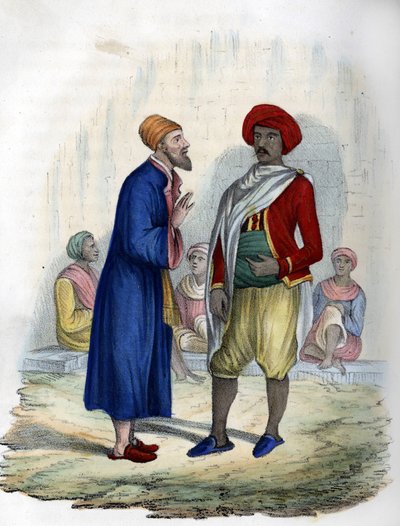 Två män på Algiers gator 1830. i” L