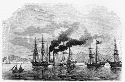 USA:s historia: Ångbåt av Unknown artist