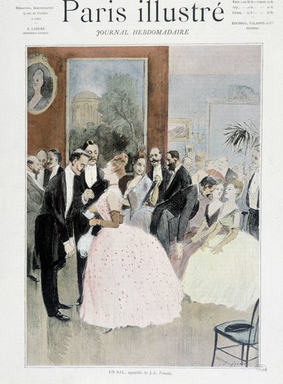 En bal - i "Illustrated Paris"" av Unknown artist