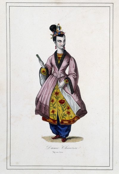 En kinesisk kvinna - i "Jordens folk"" av Fader Paul Jonhanneaud, Librairie des Bons livres av Unknown artist