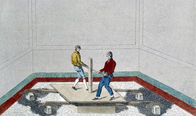 Venetiansk stenläggning, detaljhandel i marmor av Unknown artist