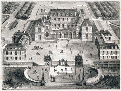 Versailles sous Louis XIII - gravyr av Unknown artist
