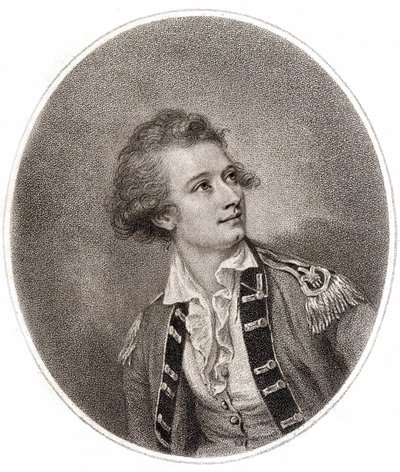 Vicente Lunardi, en italiensk flygtekniker, som gjorde den första ballongklättringen i England den 14 september 1784. Gravyr från slutet av 1700-talet. av Unknown artist