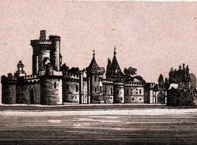Wien, Österrike: utsikt över slottet Laxenburg (slottet Laxenburgh i Wien). i "" Världen illustrerar 168 vyer"" Odaterat (slutet av 1800-talet) av Unknown artist