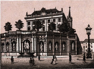 Wien, Österrike: utsikt över fontänen Francois Joseph (Francois-Joseph) (Francis Josephs fontän i Wien). i "" Världen illustrerar 168 vyer"" Odaterat (slutet av 1800-talet) av Unknown artist