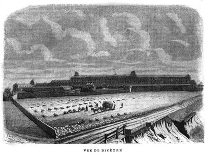 Utsikt över Bicetre nära Paris 1858. av Unknown artist