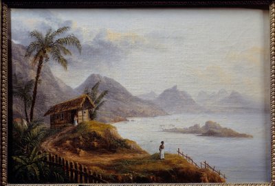 Utsikt över Martinique. Anonym målning av Unknown artist