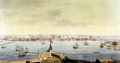 Utsikt över Sankt Petersburg - i Den gamla och moderna kostymen av J. Ferrario, ed. Milano av Unknown artist