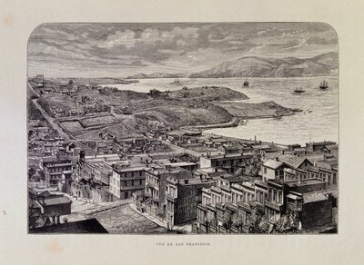 Utsikt över San Francisco på 1800-talet av Unknown artist