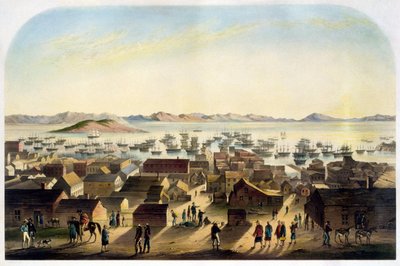 Utsikt över San Francisco. sd. ca. 1860 av Unknown artist