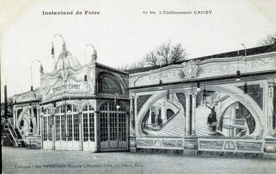 Vy över teaterbyggnaden Camby i Paris 1906 (foto) av Unknown Artist