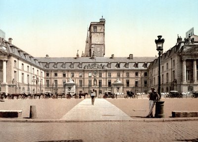 Utsikt över stadshuset i Dijon. Photochrome v. 1890. av Unknown artist