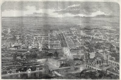 Utsikt över staden Berlin (Berlino) 1858. av Unknown artist