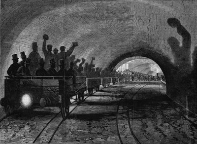 Utsikt över Metropolitan of London. Gravyr av Unknown artist