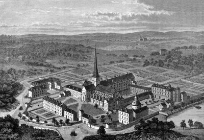 Utsikt över klostret Port Royal des Champs (Port-Royal-des-Champs). av Unknown artist