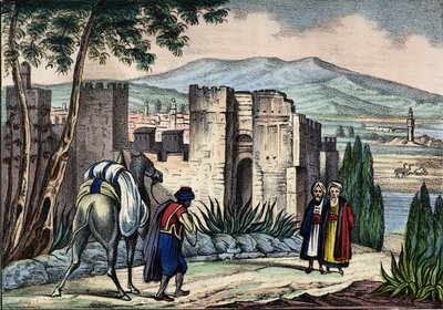 Utsikt över staden Tlemsen (eller Tilimsen) i Algeriet. I "" Storia d